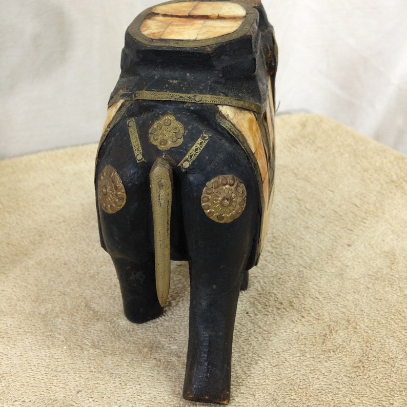 Pier1 Vintage WoodBrass Elephant
