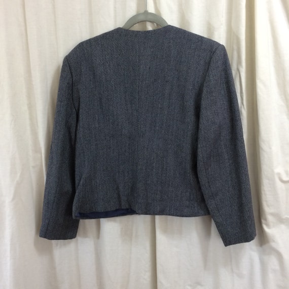 Vintage Womens Blazer Kirkland Hall 1980s Gray Wa… - image 3