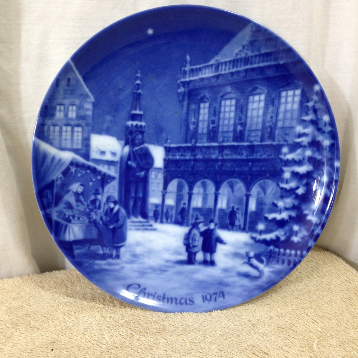 German Christmas Plate Christmas in Bremen Berlin Design Etsy