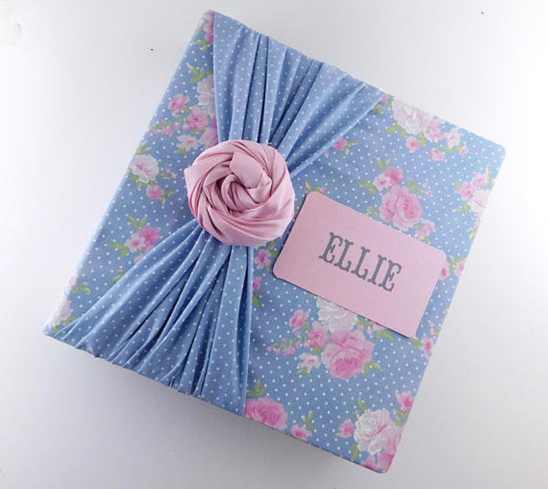 Photo Album Baby Girl Scrapbook Girl Photo Album 8x10 4x6 5x7 Picture Journal Baby Photo Album Pink Blue Flower