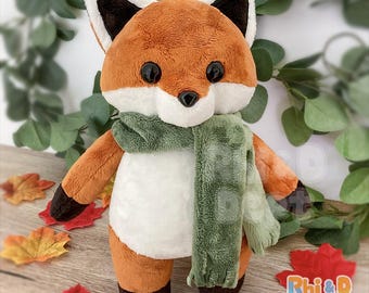 Autumn Anthro Fox Plush Stuffed Animal | HANDMADE TO ORDER