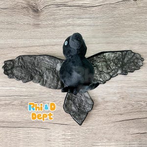 Haunted Woods Crow Plush Stuffed Animal | MADE TO ORDER