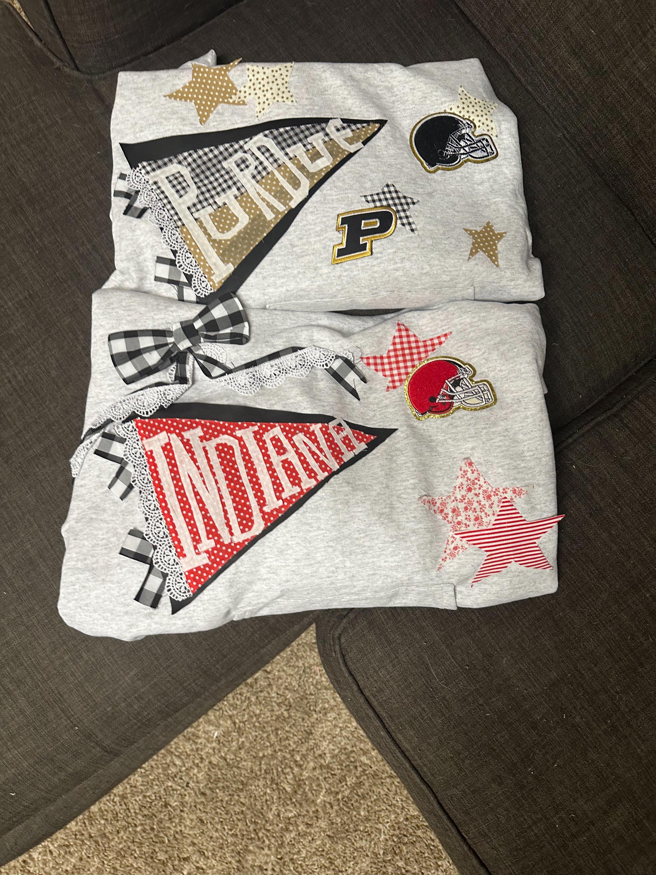 College Patchwork Sweatshirt