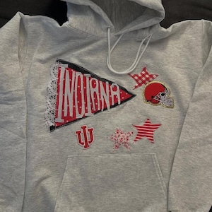 Custom College Patchwork Sweatshirt