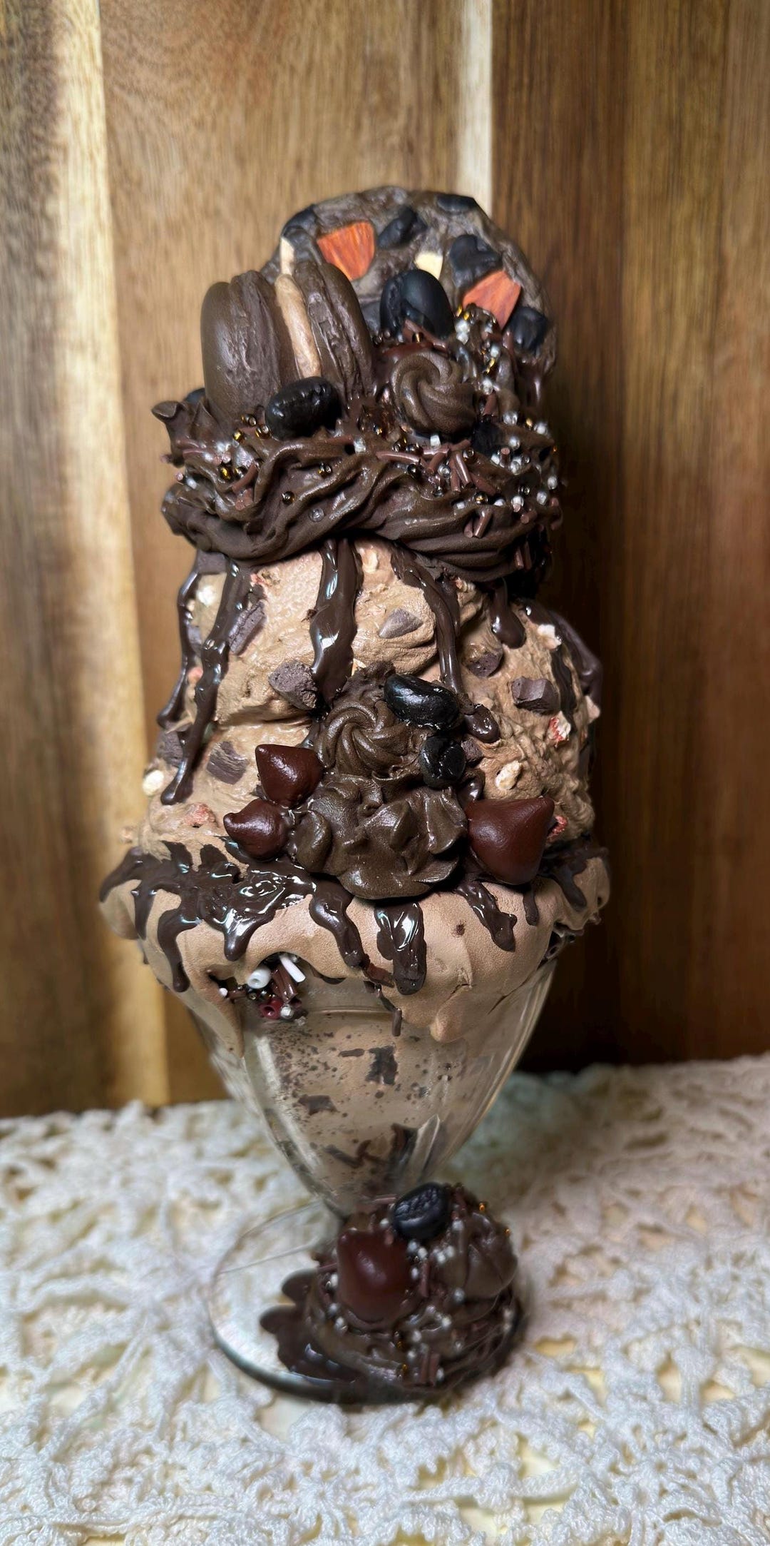 Small Mocha Almond Fudge FAKE Sunday - Etsy