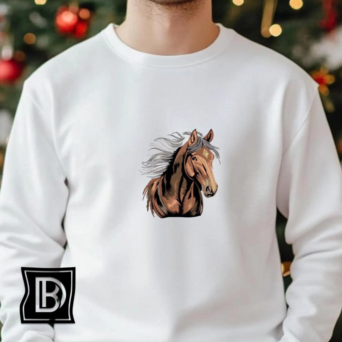 Elegant Horse Head Embroidery Design – Equestrian Wall Art & Applique ...