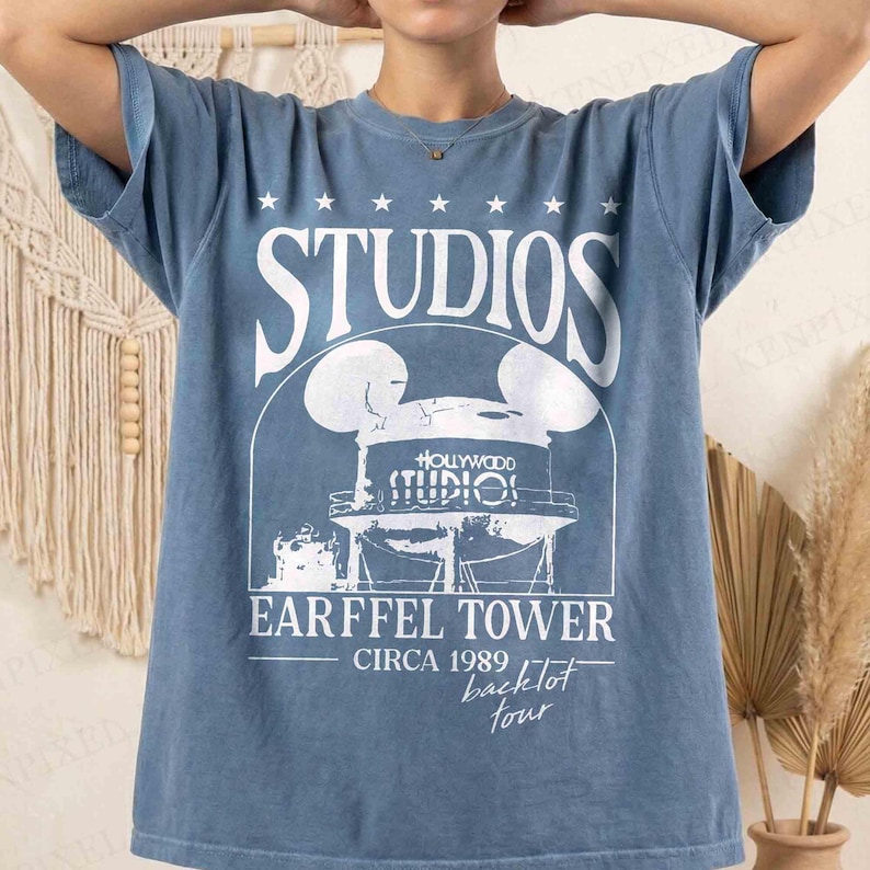 Vintage Earffel Tower Hollywood Studios Shirt, Mickey And Friends Tee, Disney’s Hollywood Studios Shirt, Retro Walt Disney World Trip 2026 image 6