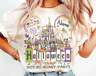 Camiseta personalizada de Mickey's Not So Scary Halloween Party 2026, camiseta de Halloween de Disney, camiseta de Halloween de Mickey y sus amigos, viaje familiar de Halloween