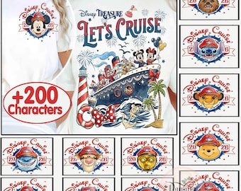 Personalized Disney Cruise Line 2026 Shirt, Mickey & Friends Family Cruise Trip Tee, Let's Cruise, Disney Wish Dream Magic Wonder Fantasy