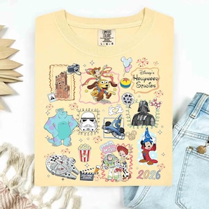 Retro Hollywood Studios Shirt, Hollywood Tower Fantasmic Sorcerer Mickey Disney Trip Shirt, Slinky Dog Dash Tee, Toy Story Star Wars Shirt image 1