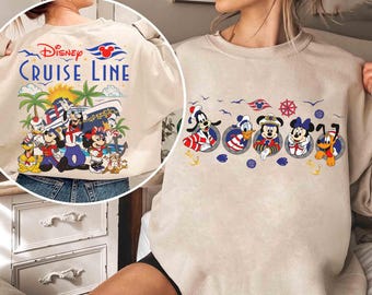 2-sided Mickey & Friends Disney Cruise Line Shirt, Disney Wish Fantasy Magic Wonder 2026 Matching Tee, WDW Family Cruise Trip Gifts Tee