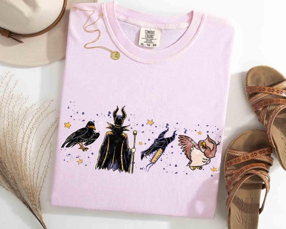Watercolor Disney Villains Maleficent Shirt, Sleeping Beauty Tee, Aurora Princess, Girly Aesthetic Disney Girls Trip, Magic Kingdom 2026 Tee