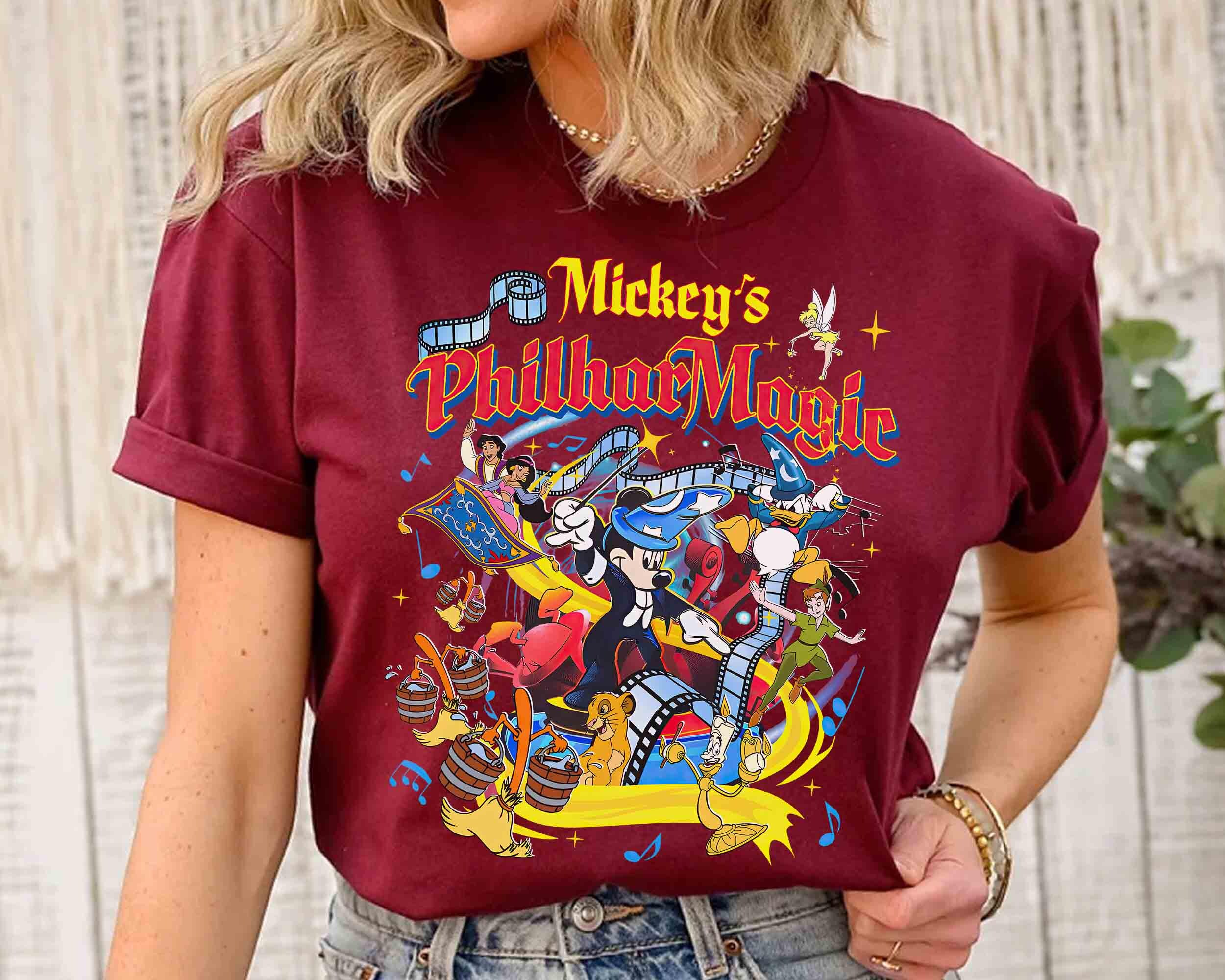 ミッキーのフィルハーマジック Tシャツ Mサイズ WDW マジック 【希少 