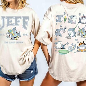 2-sided Marvel Jeff the Land Shark Emotions T-shirt, Marvel Rivals Shirt, Jeff Marvel Rivals, Retro 90s Shark Superhero Shirt, Family Gift image 3