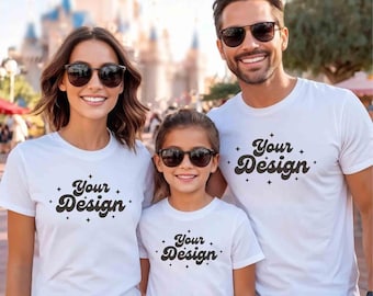 Camiseta personalizada para toda a família, adicione seu próprio texto aqui, camiseta com seu logotipo personalizado, crie sua própria camiseta, design de texto personalizado aqui