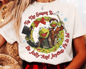 Muppet Weihnachten Carol Kermit Der Frosch und der kleine Tim Tis die Jahreszeit, Jolly und fröhliches Hemd zu sein, Disney Mickey's sehr frohes Weihnachtsfestgeschenk