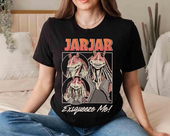 Vintage Star Wars Jar Jar Binks T-shirt, Galaxy