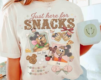 Retro Cinderella Jaq And Gus Gus Here For The Snacks Comfort Colors T-shirt, Cinderella Friends, Disney Snacks, Disneyland Trip Shirt 2026