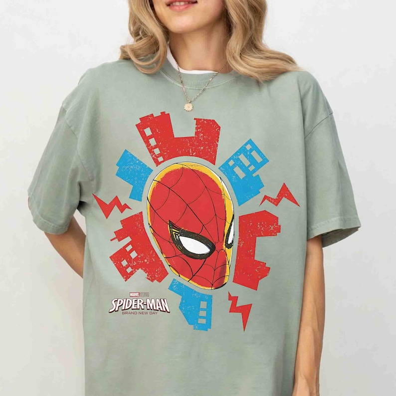 Camiseta Comfort Colors Vintage Spider-Man de Brand New Day Marvel Spiderman, Camiseta Tom Holland Spidey, Camiseta MCU Peter Parker, Camiseta Brand New Day imagen 7