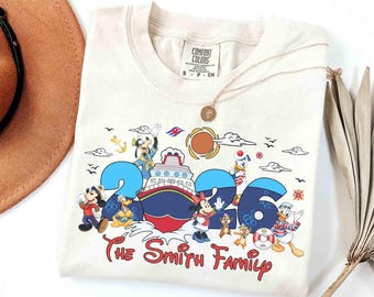 Kundenspezifisches Disney-Kreuzfahrtfamilie Micky und Freunde passendes T-Shirt, Disneyland-Familien-Matching-Shirt, Wunsch-Fantasy-Magic-Wunder-Kreuzfahrt-Reise