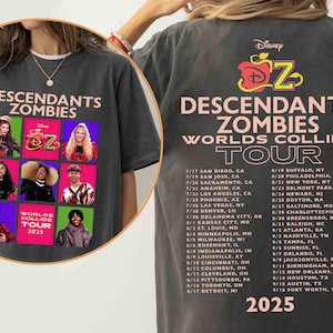 Descendants Zombies Worlds Collide Tour Matching Shirt, Disney The Rise Of Red Group Shirt, Descendants Concert, Summer Music Festival 2025