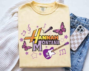 Disney Channel Hannah Montana Tee, Disney Hannah Montana Music Logo Shirt, Girl Trip Outfits, The Other Side of Me, WDW Vacation Tee