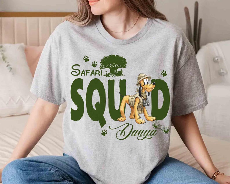 Personlig Disney Musse Pigg & Vänner Safari Djurriket T-shirt, Disney Safari Mode T-shirt, Låt oss bli vilda, WDW Safari Familjeresa 2026 Outfit bild 6