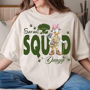 Personlig Disney Musse Pigg & Vänner Safari Djurriket T-shirt, Disney Safari Mode T-shirt, Låt oss bli vilda, WDW Safari Familjeresa 2026 Outfit bild 2
