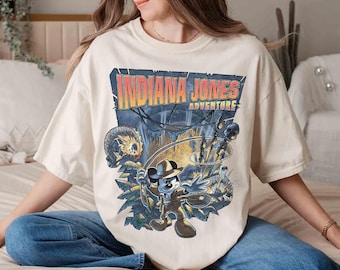 Vintage Mickey Mouse Indiana Jones Adventure Shirt, Disneyland 1955 Ride Matching Tee, Disney Family Trip Shirt, WDW Magic Kingdom Vacation