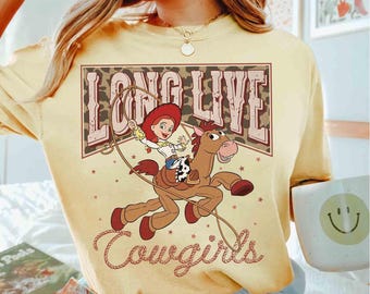 Vintage Jessie And Bullseye Leopard T-Shirt, Disney Pixar Toy Story Cowgirl Tee, Western Country Shirt, Disneyland Girls 2026 Trip Tee
