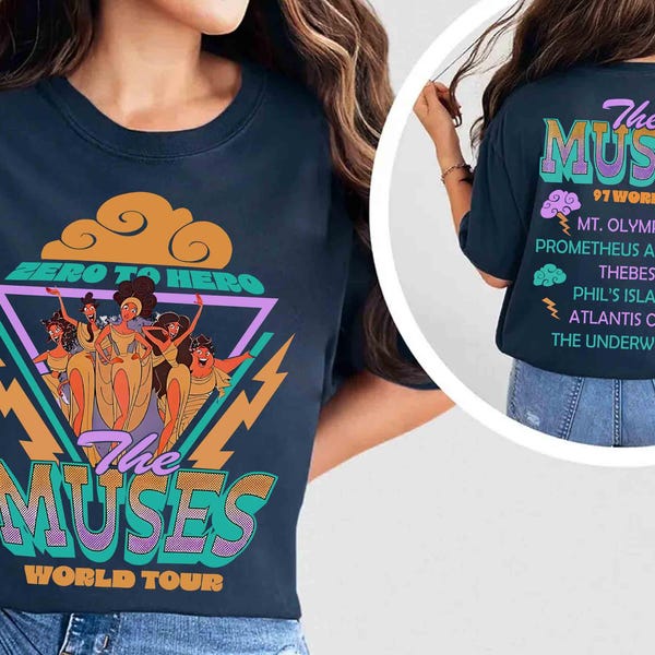 Vintage T-shirt Hercules Muses 97 World Tour, Disney-diva-T-shirt, The Muses Honey You Mean Hunkules, T-shirt Disneyland Holiday Family Trip