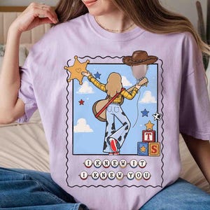 Comfort Colors Toy Story 5 Music Photo T-shirt, Disney Pixar Toy Story Family Trip Gifts, Jessie Cowgirl Music Tee, Western Country Tshirt image 4