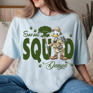 Personlig Disney Musse Pigg & Vänner Safari Djurriket T-shirt, Disney Safari Mode T-shirt, Låt oss bli vilda, WDW Safari Familjeresa 2026 Outfit bild 3