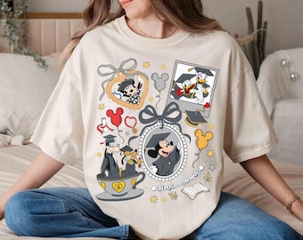 Coquette Bows Mickey and Friends Disney Graduation shirts, Disney Grad Family Trip, Gift for Graduate, Disney Grad Squad Tee, Class of 2026