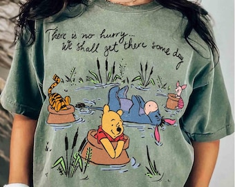 Camiseta de acuarela de Winnie the Pooh, oso Pooh, cerdito, Ígor, camiseta para chicas de WDW Disneyworld, viaje familiar a Hundred Acre Woods