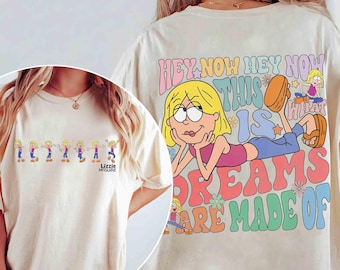Camiseta retro "Las emociones de dos caras de Lizzie McGuire", camiseta "De esto están hechos los sueños", regalo para vacaciones familiares en Magic Kingdom Disneyland