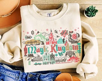 Retro Magic Kingdom Park Christmas Matching Shirt, Mickey's Very Merry Xmas Party 2026 Tee, Family Holiday Christmas Vacation Gifts Tee