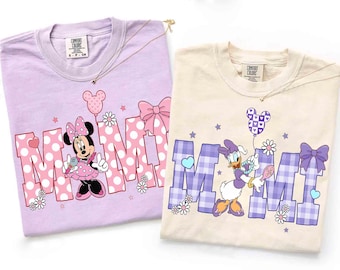 Comfort Colors Disneyworld Shirt Mimi, Disney Mimi Minnie Mouse and Daisy Duck, Mother's Day, Shirt For New Grandma, Disney Trip Family 2026