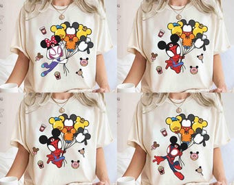 Spidey And His Amazing Friends Snacks Balloons shirt, Avengers Shirts, Ghost Spider Spin Spiderman Birthday Tee, Super Heroes Birthday Gift