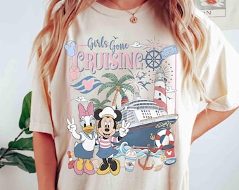 Retro Minnie And Daisy Cruise T-shirt, The Life of A Cruise Girl Shirt, Girls Cruise Trip Vacation Tee, Bestie Best Friend Matching Shirts
