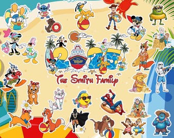 Mickey & friends Disney Summer Cruise Magnets, Disney All character Family Cruise Ship Stateroom Door, Summer Break, Wish Fantasy Magic 2026