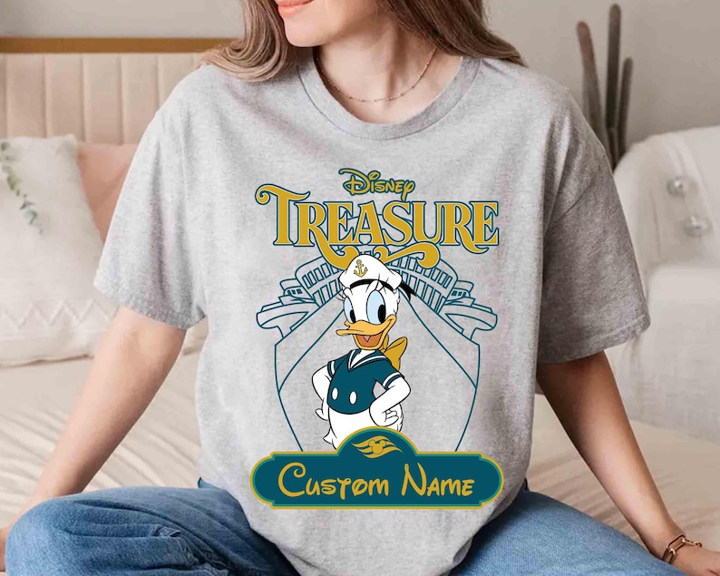 Personalisiertes Disney Cruise Line 2026-Shirt, Mickey & Friends-Familienkreuzfahrt-Trip-T-Shirt, Let's Cruise, Disney Wish Dream Magic Wonder Fantasy Bild 3