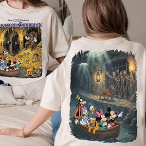 2-sided Disney Pirates Of The Caribbean Shirt, Yo Ho Yo Ho A Pirate's Life for Me, Mickey & Friends Pirates Shirt, Family Cruise Trip 2026 image 2