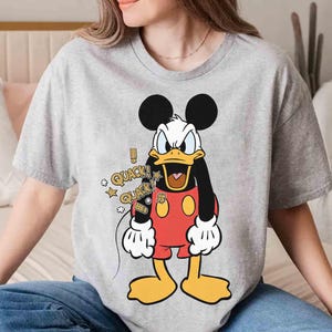 Funny Donald Duck Costume Mickey Mouse Retro Shirt, Disney Mickey & Friends Shirt, Disneyworld Girls Trip, Disneyland Family Vacation Shirt image 4