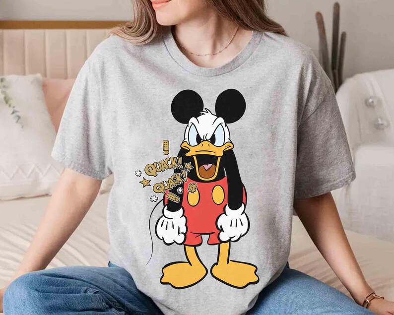 Funny Donald Duck Costume Mickey Mouse Retro Shirt, Disney Mickey & Friends Shirt, Disneyworld Girls Trip, Disneyland Family Vacation Shirt image 4