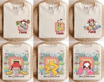 Vintage Disney Santa Mickey & Friends Christmas Shirt, Mickey's Very Merry Christmas Party 2026 Tee, Disneyland Holiday Family Trip Gifts