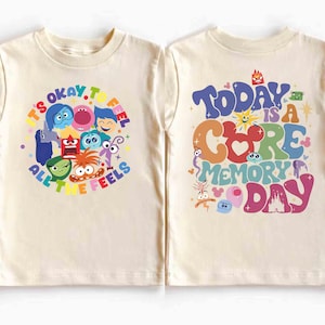 T-shirt C'est bien de ressentir toutes les sensations, t-shirt Today is a Core Memory Day, t-shirt thérapie Disney Inside Out, cadeau pour enseignant, BCBA, orthophonie