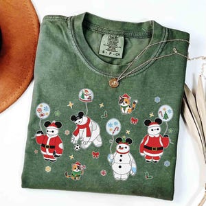 Comfort Colors® Disney Baymax Christmas And Mochi Cat  Shirt, Baymax Xmas Tee, Big Hero 6 Baymax FaLaLaLa Shirt, Disneyland Family Trip Gift