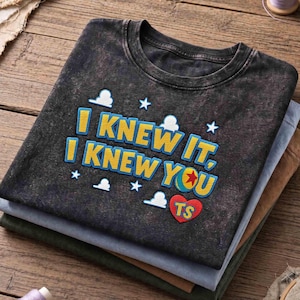 Vintage I Knew You Embroidered Washed Shirt, Toy Story 5 Music T-shirt, Disney Pixar Toy Story Family, Music Cowgirl, Western Country Tshirt image 5