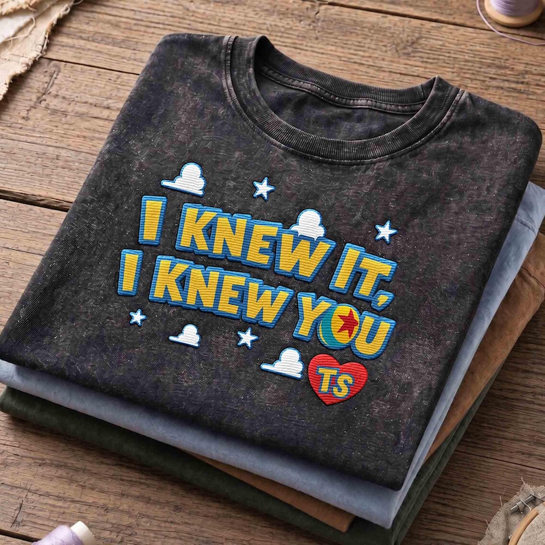 Vintage I Knew You Embroidered Washed Shirt, Toy Story 5 Music T-shirt, Disney Pixar Toy Story Family, Music Cowgirl, Western Country Tshirt image 5
